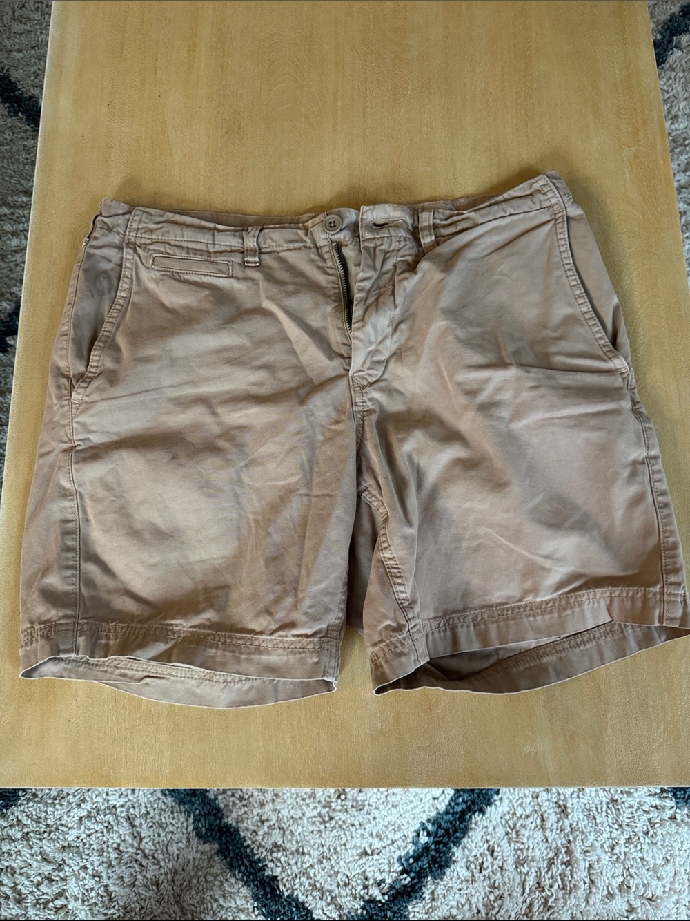 Bonobos Men's Flat-Front Chino Shorts in Beige - Size 32